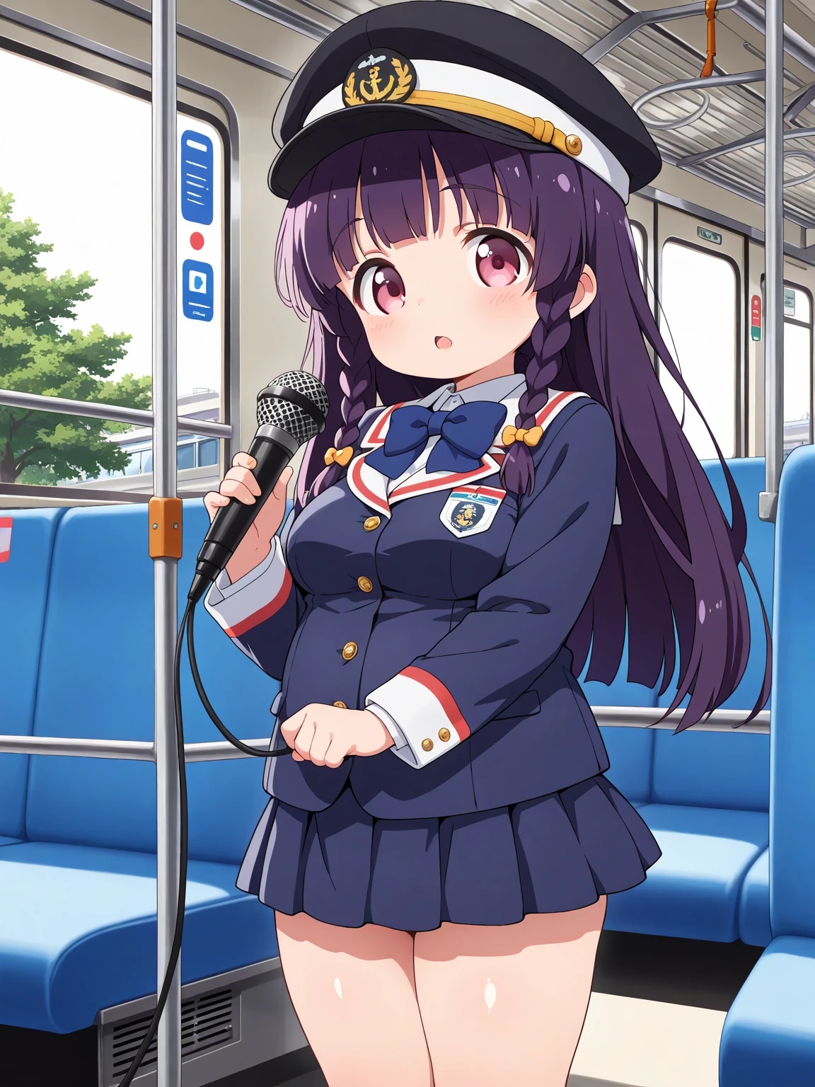 📒らぶりーがーるずバスツアー・ゆうこちゃんのガイド | の人気AIイラスト・グラビア