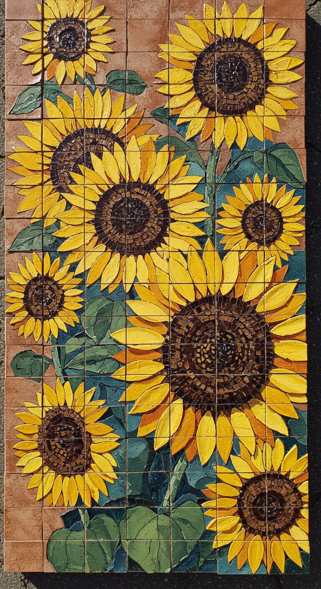 タイルアート向日葵