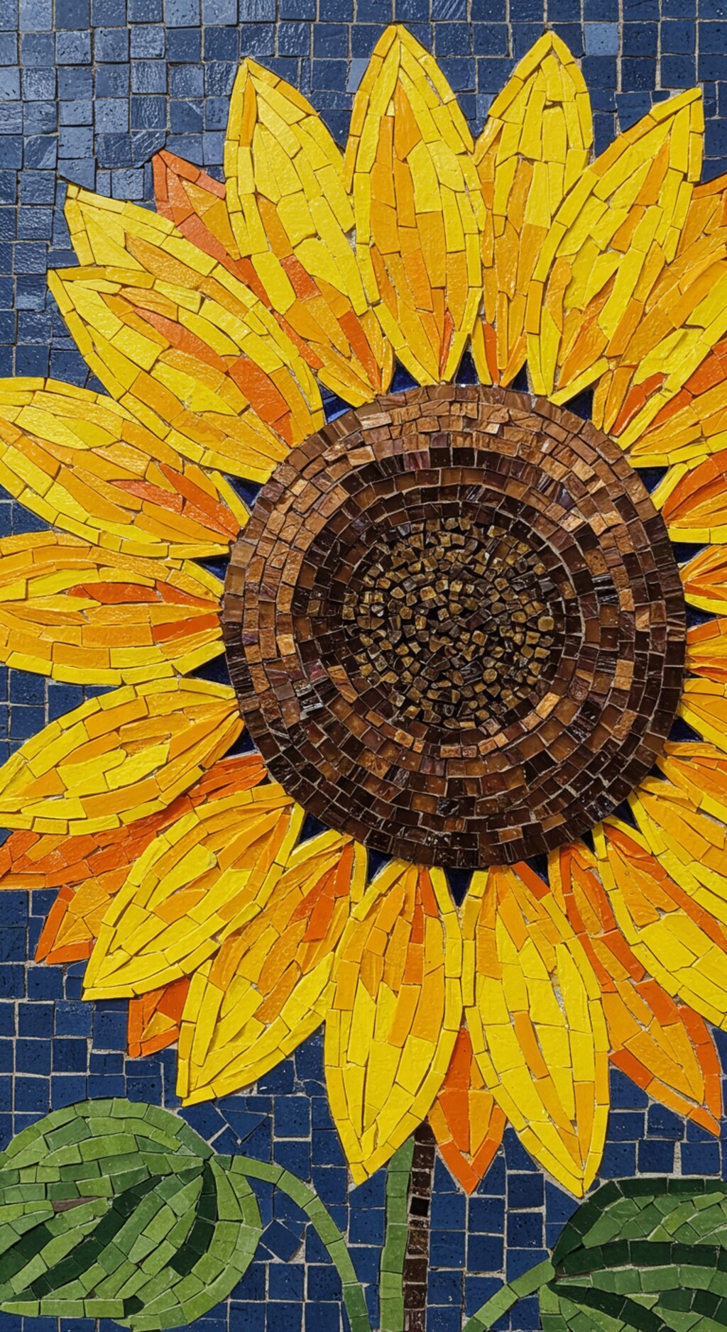 タイルアート向日葵