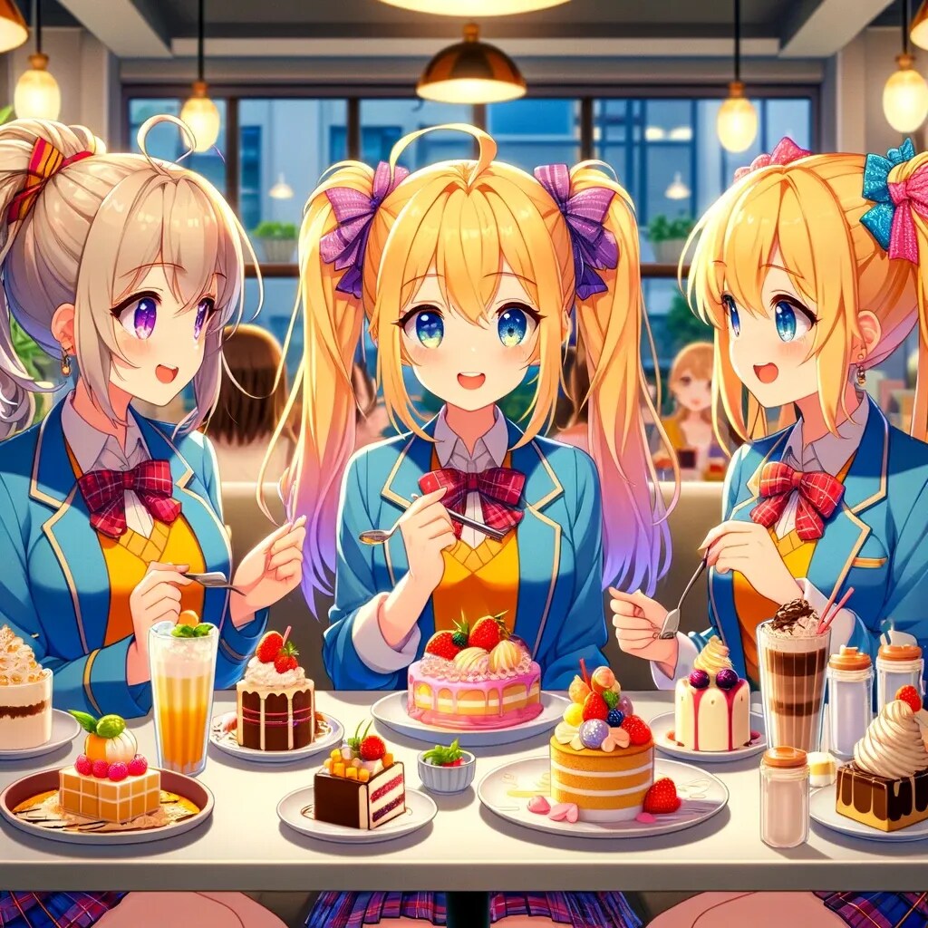 ファミレスでスイーツ三昧