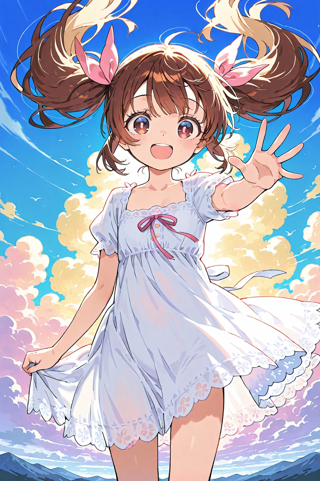 暮れゆく空に | の人気AIイラスト・グラビア