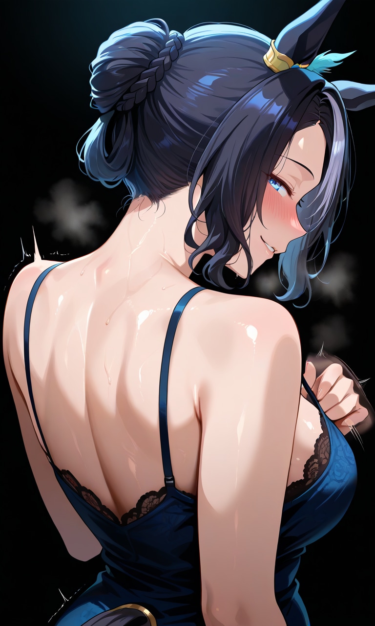 魔性の青鹿毛