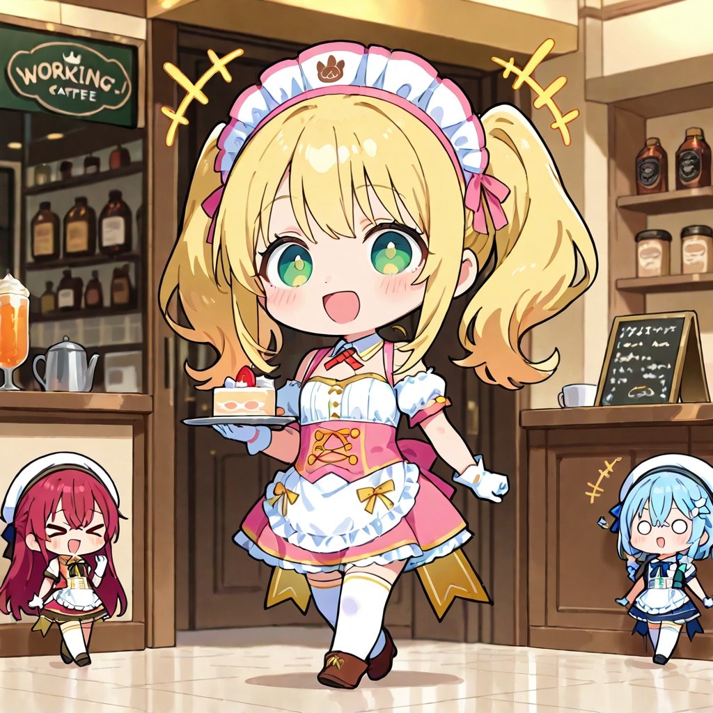 働く仲良しちゃん
