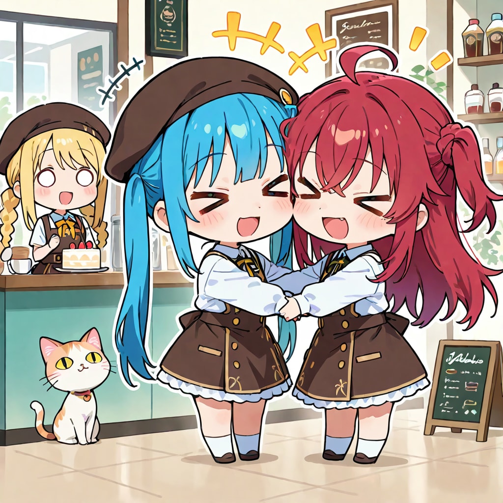 働く仲良しちゃん