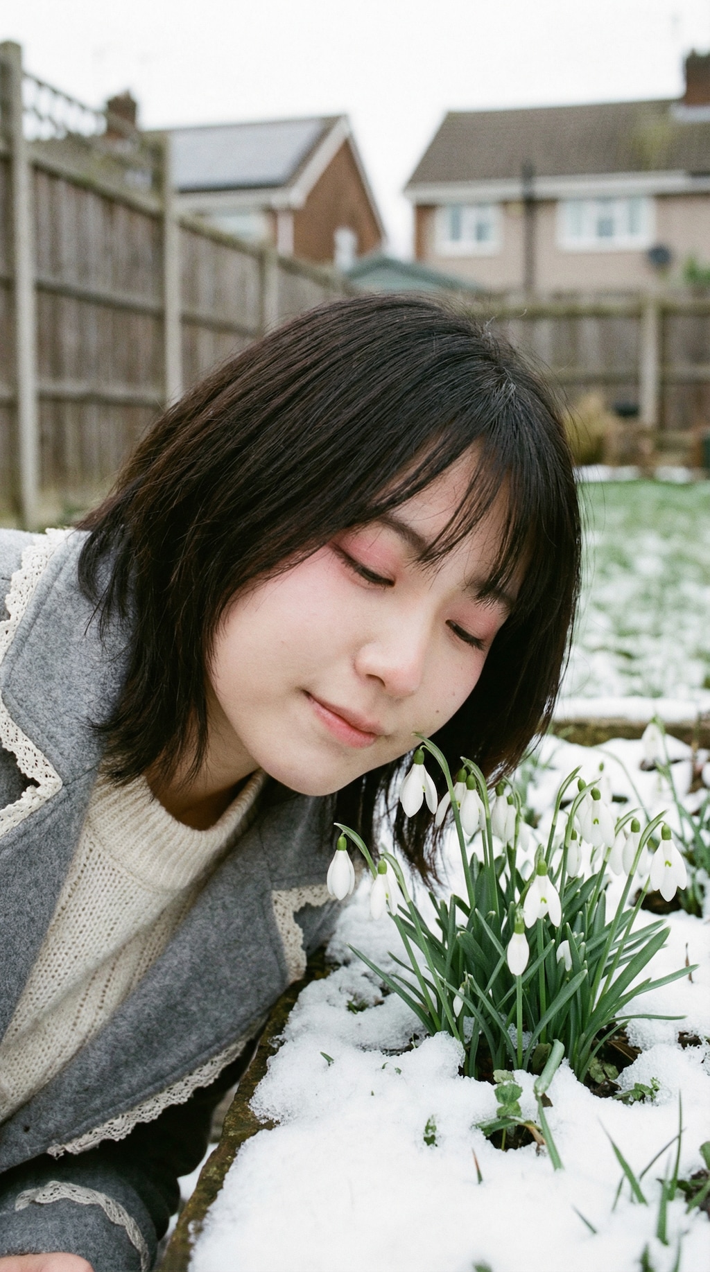 Snowdrops in Twilight