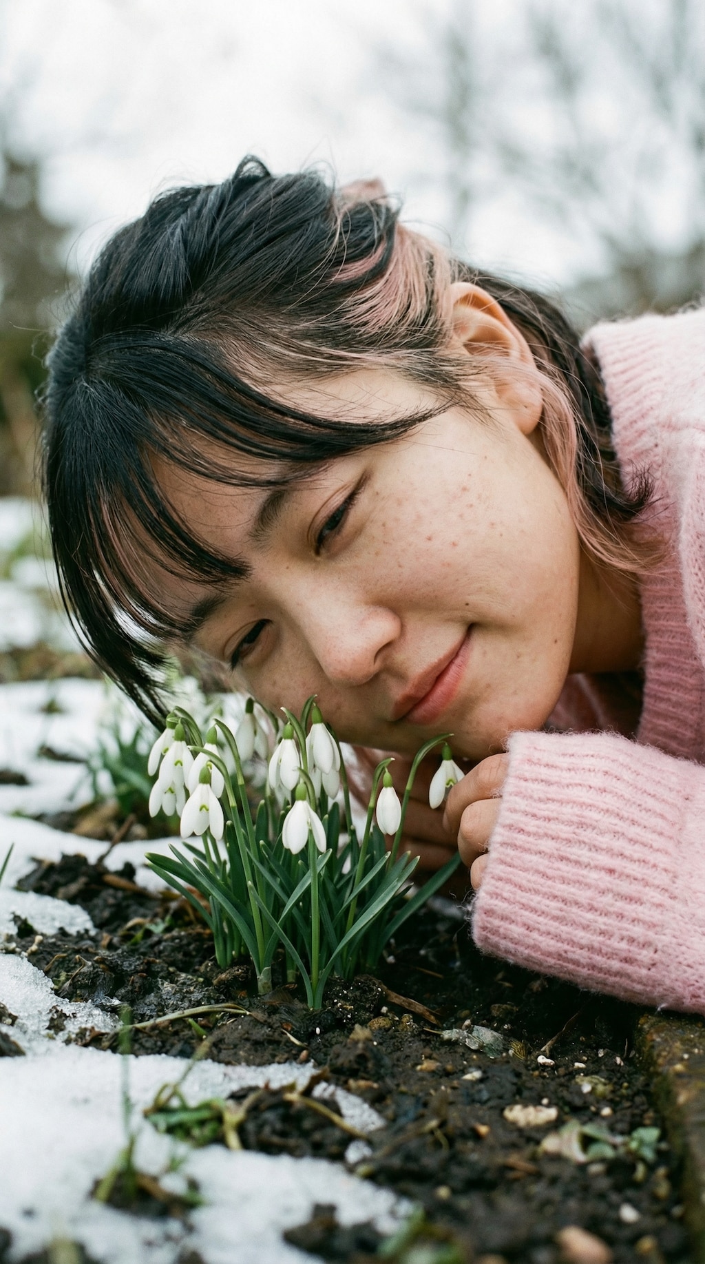 Snowdrops in Twilight