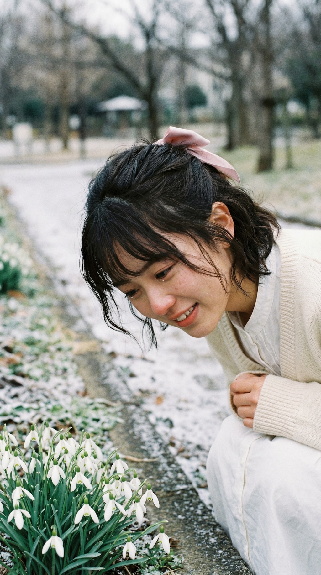 Snowdrops in Twilight