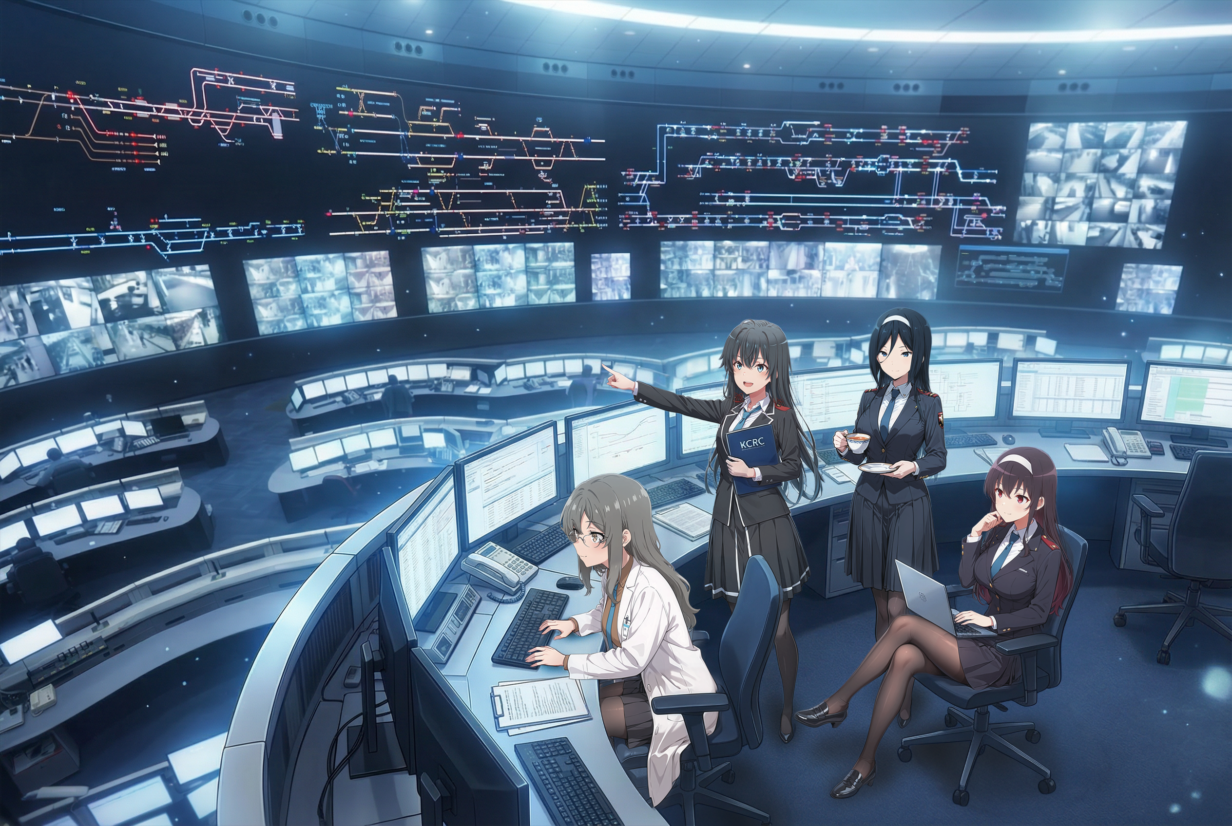 鉄道指令所を束ねる、天才美少女シンクタンク - 5.1 | の人気AIイラスト・グラビア