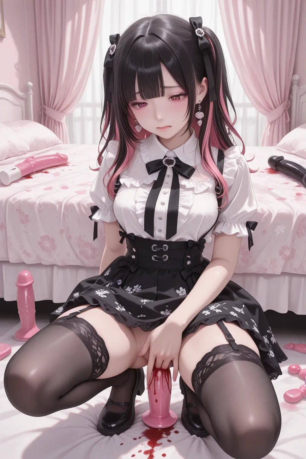 地雷系ちゃん月経おにゃおにゃ《生理周期SeaArtR-18》