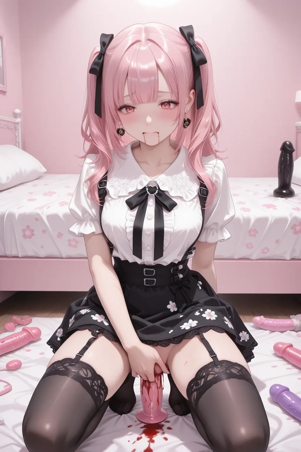 地雷系ちゃん月経おにゃおにゃ《生理周期SeaArtR-18》