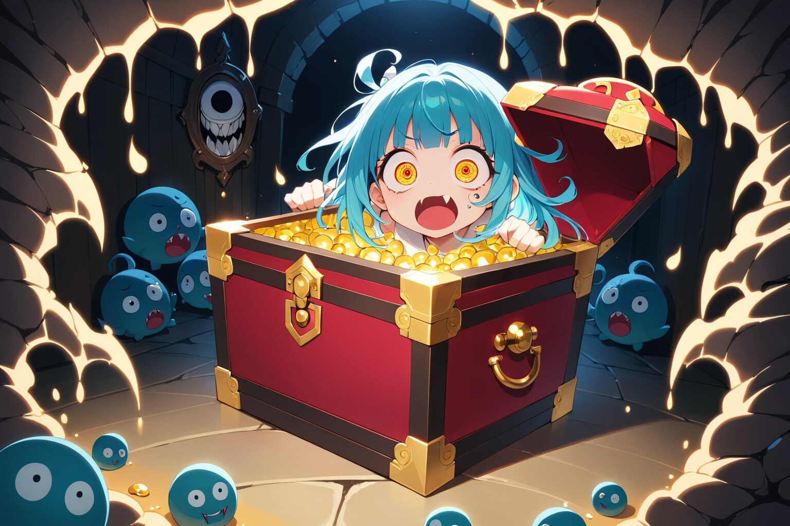 宝箱はミミックだった！