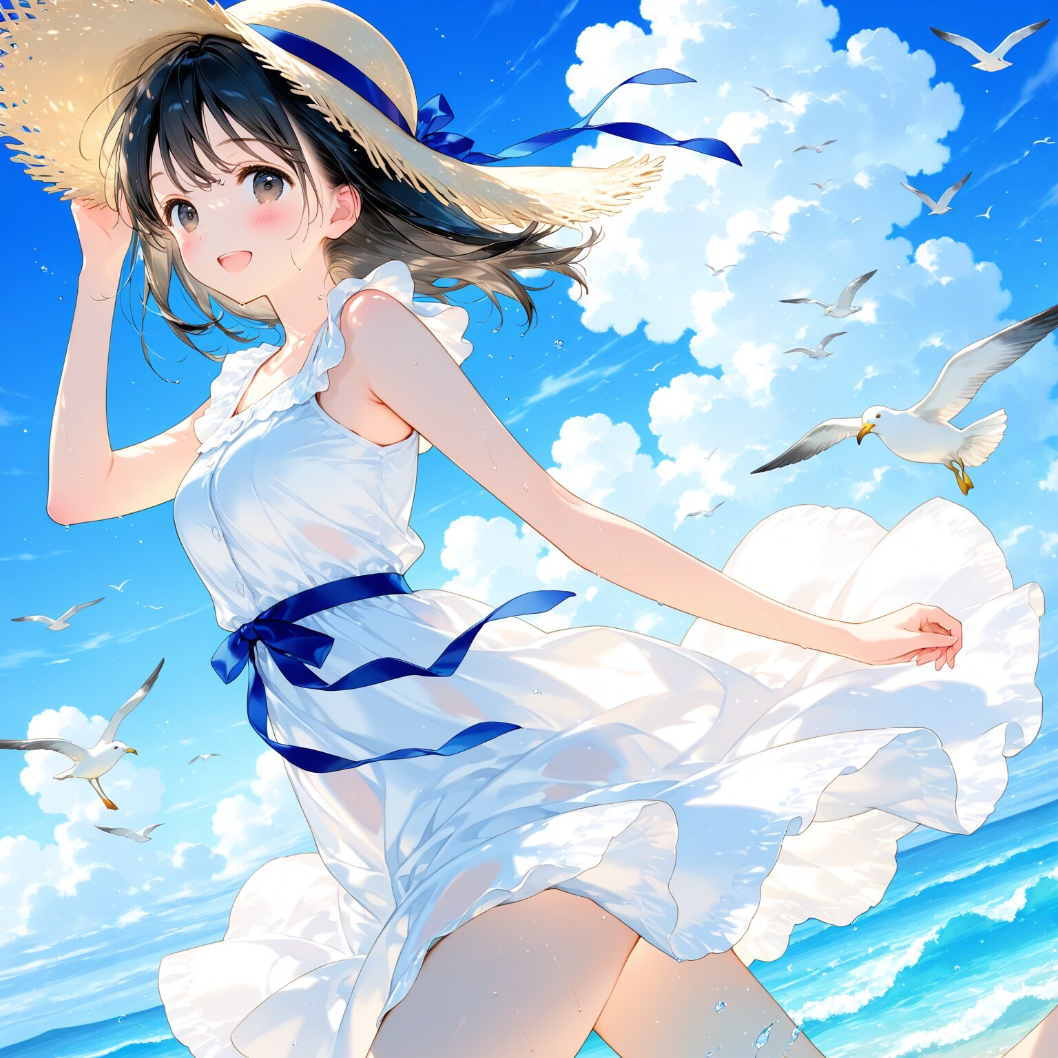 海辺の少女