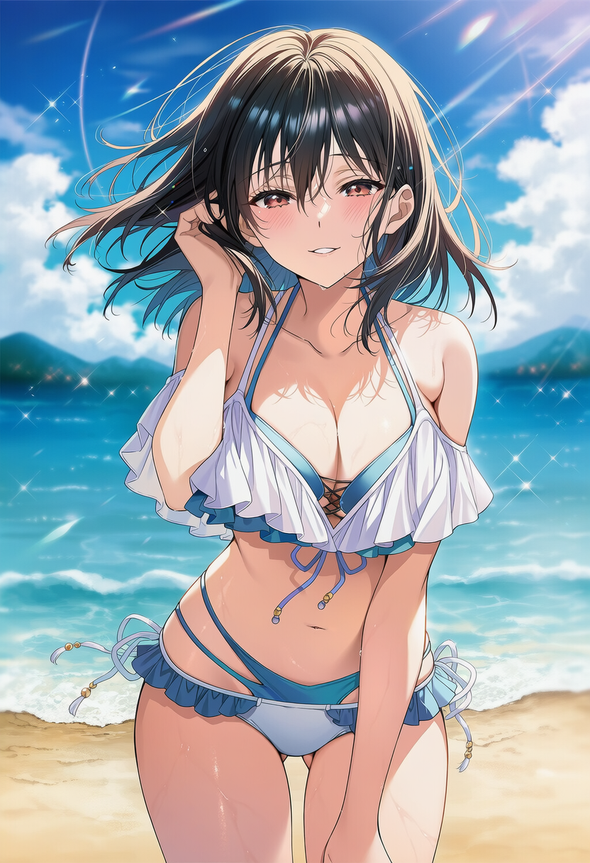 姫柊雪菜　フリルビキニ