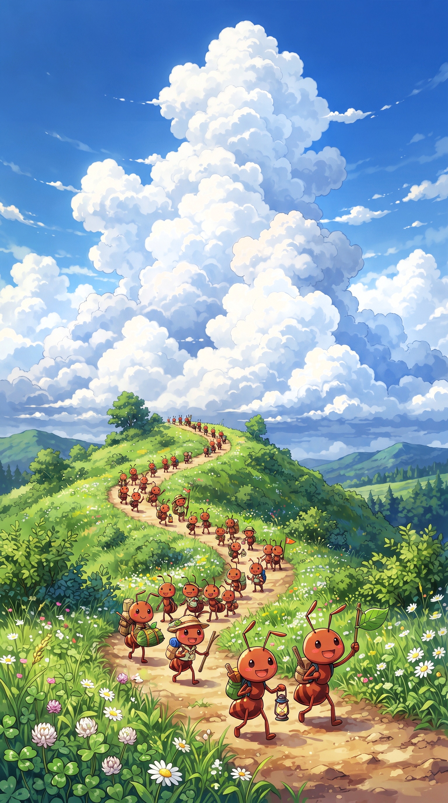 蟻の道雲の峰よりつゞきけり | の人気AIイラスト・グラビア