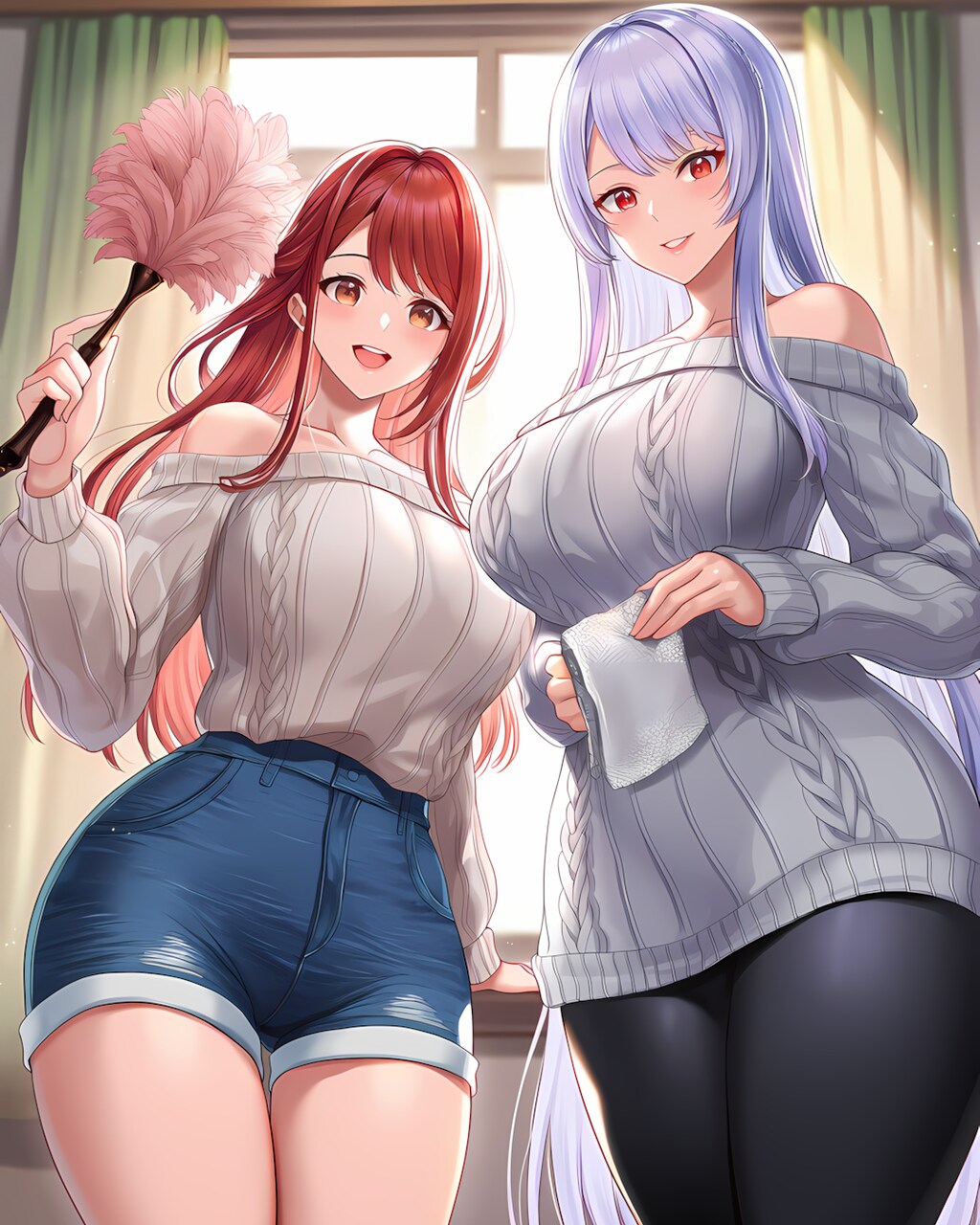 ❄️大掃除ニットで朝から元気♡