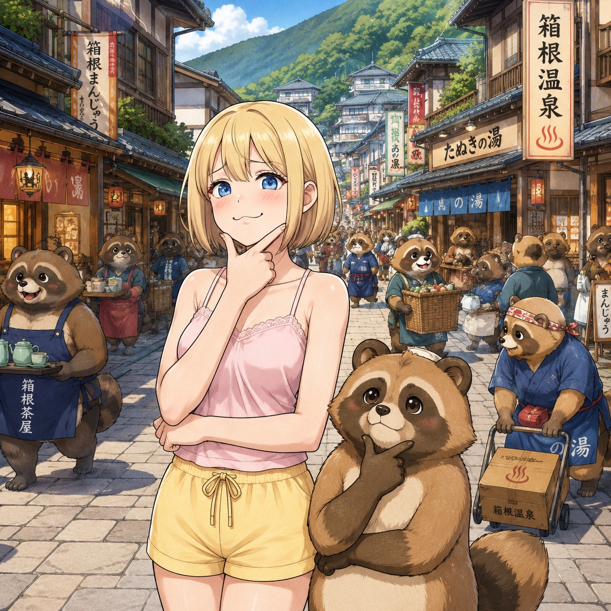 狸と金髪ちゃん