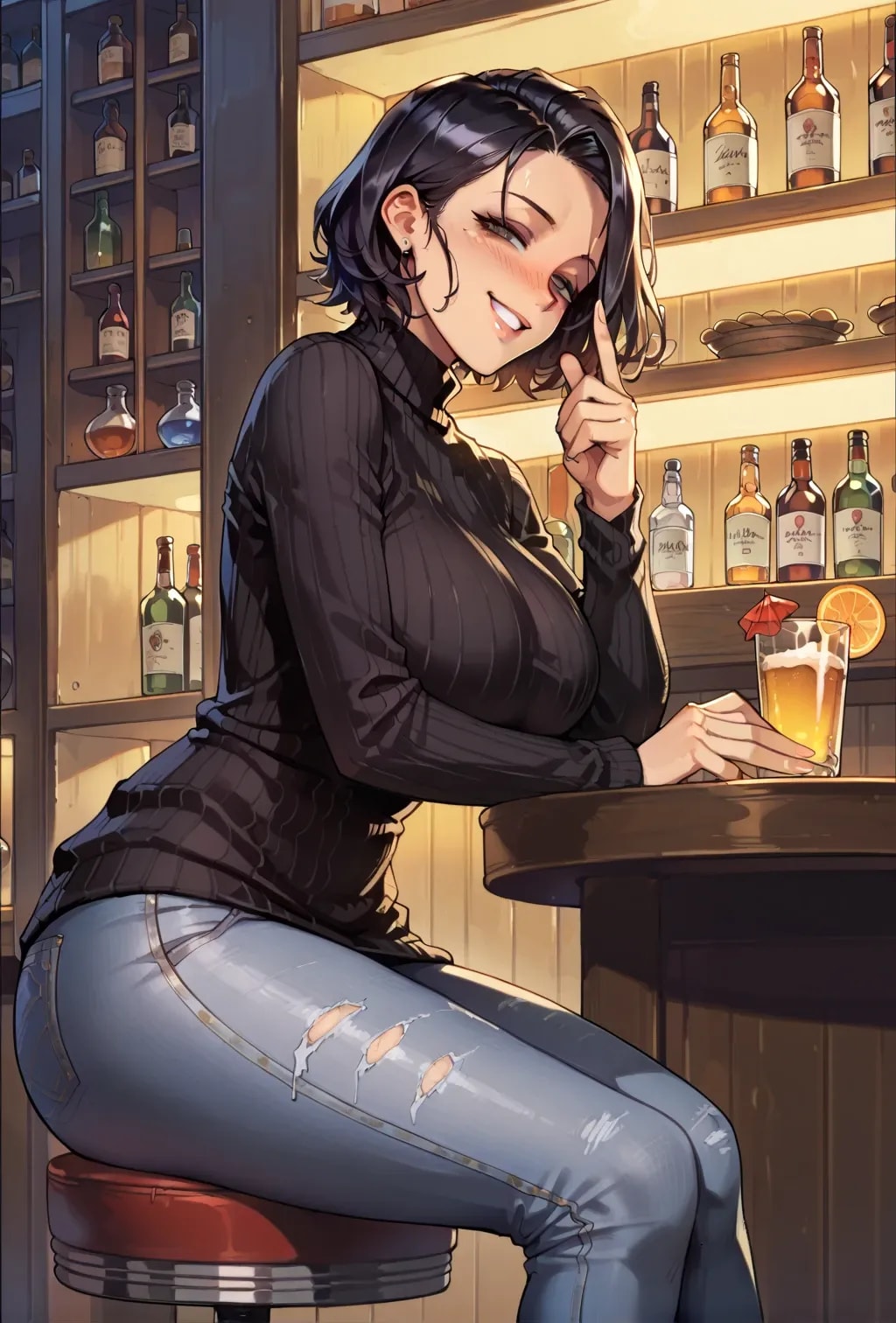 酔っ払い姉さん | の人気AIイラスト・グラビア