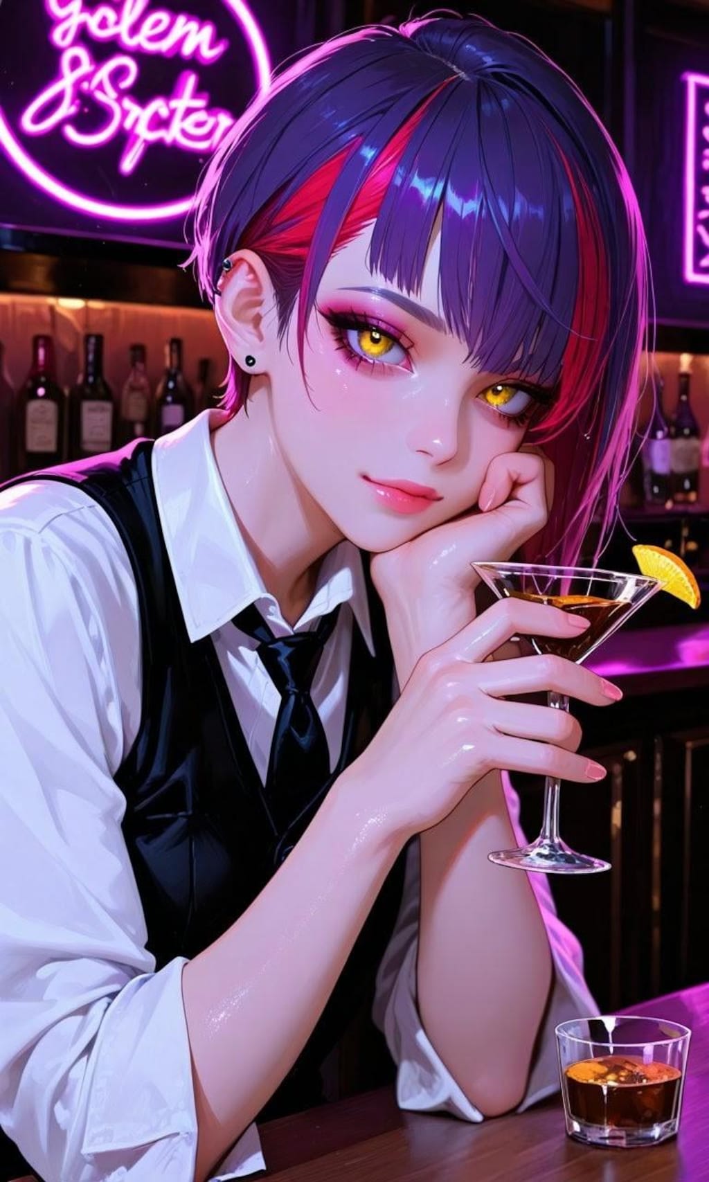 バレンタイン限定の特別なカクテルをどうぞ…