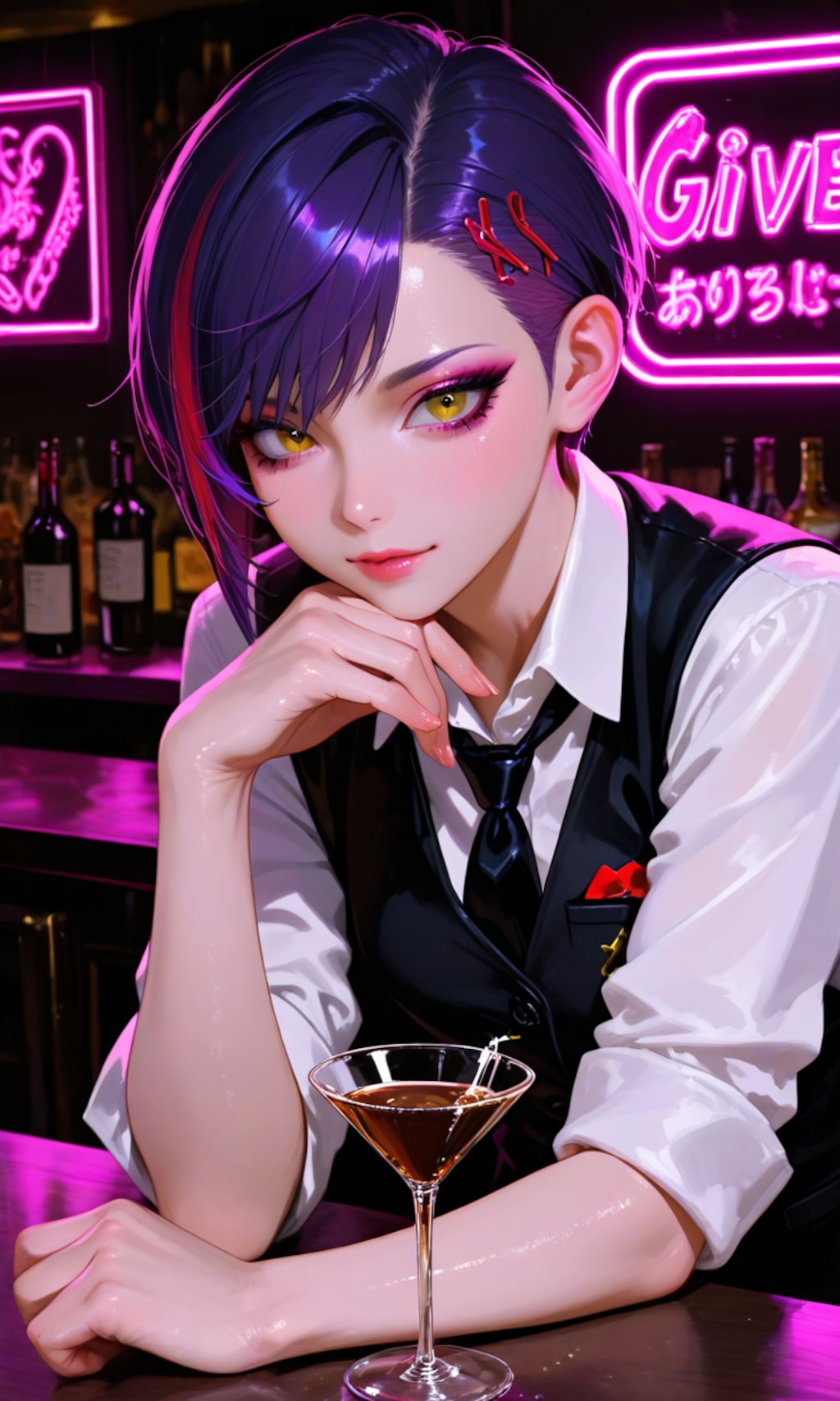 バレンタイン限定の特別なカクテルをどうぞ…