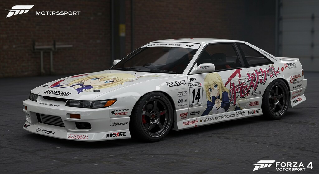 S13シルビアセイバーちゃん痛車