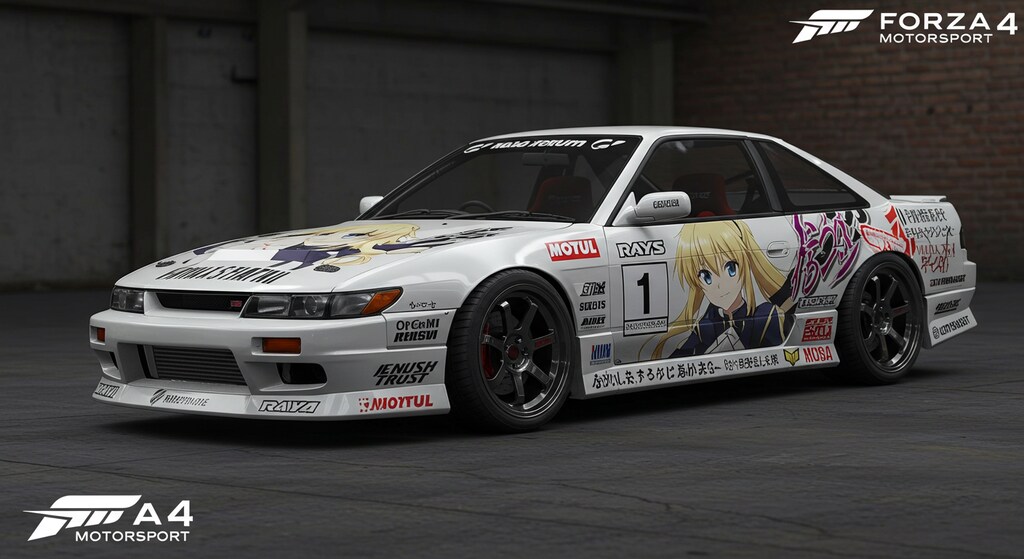 S13シルビアセイバーちゃん痛車