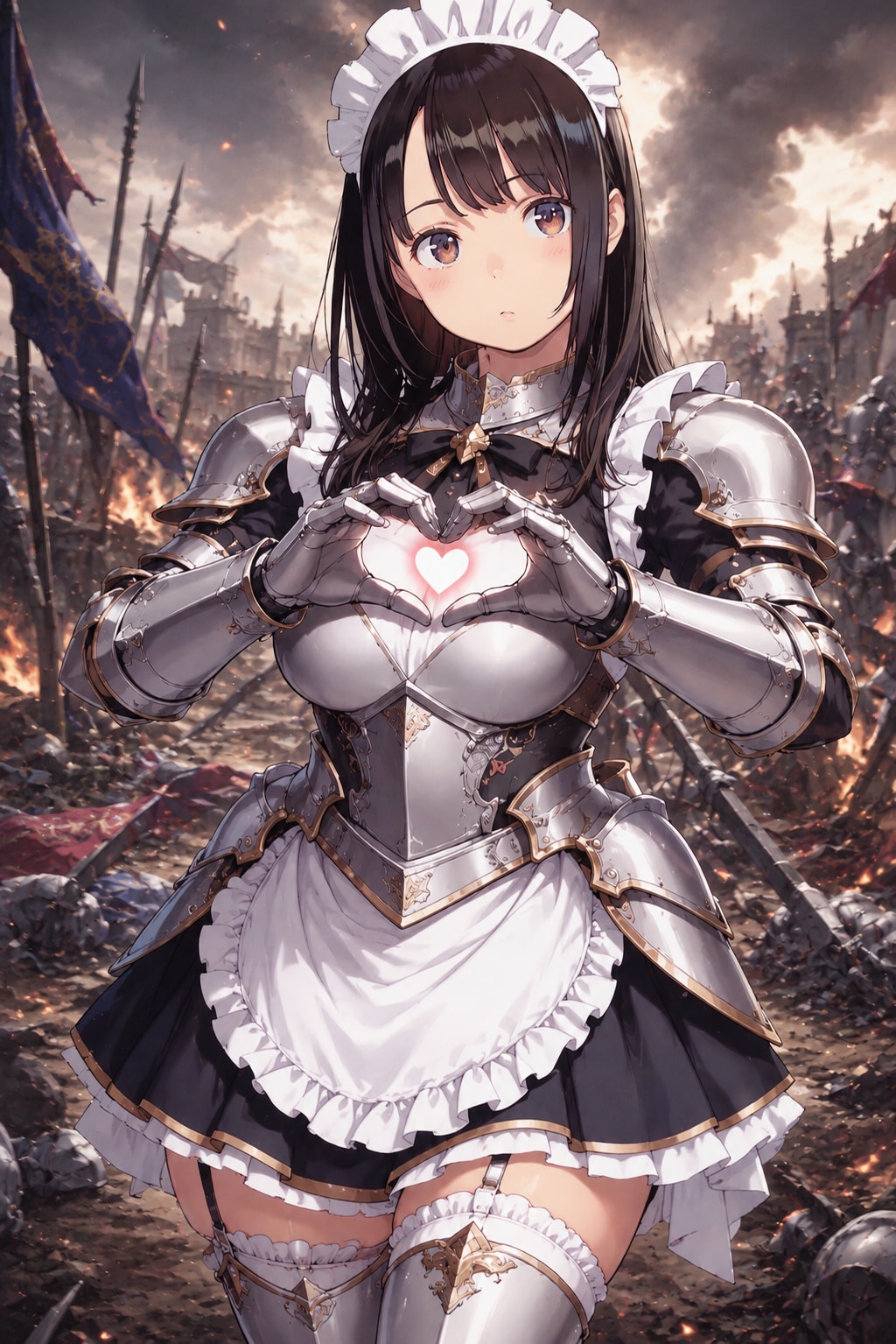 戦場で愛の尊さを説くアーマーメイドさん
