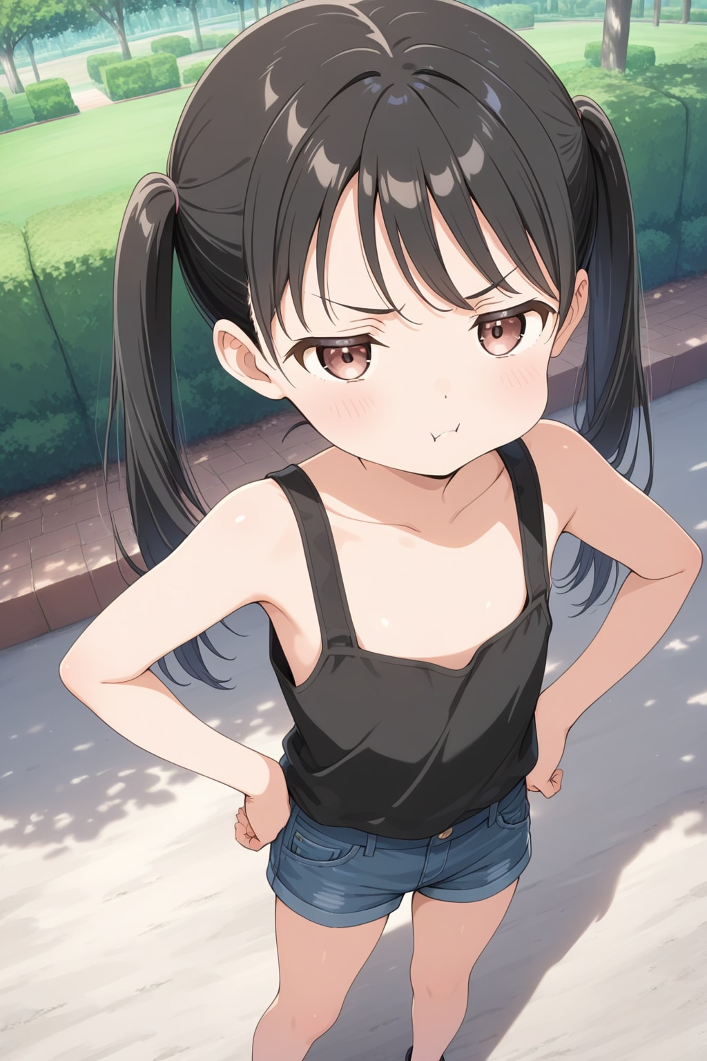 上から覗いても何も見えないぞ💢