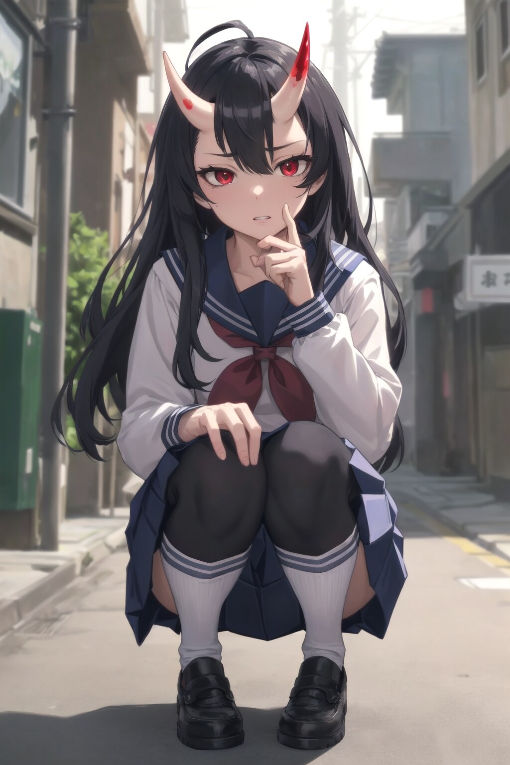 鬼JK | の人気AIイラスト・グラビア