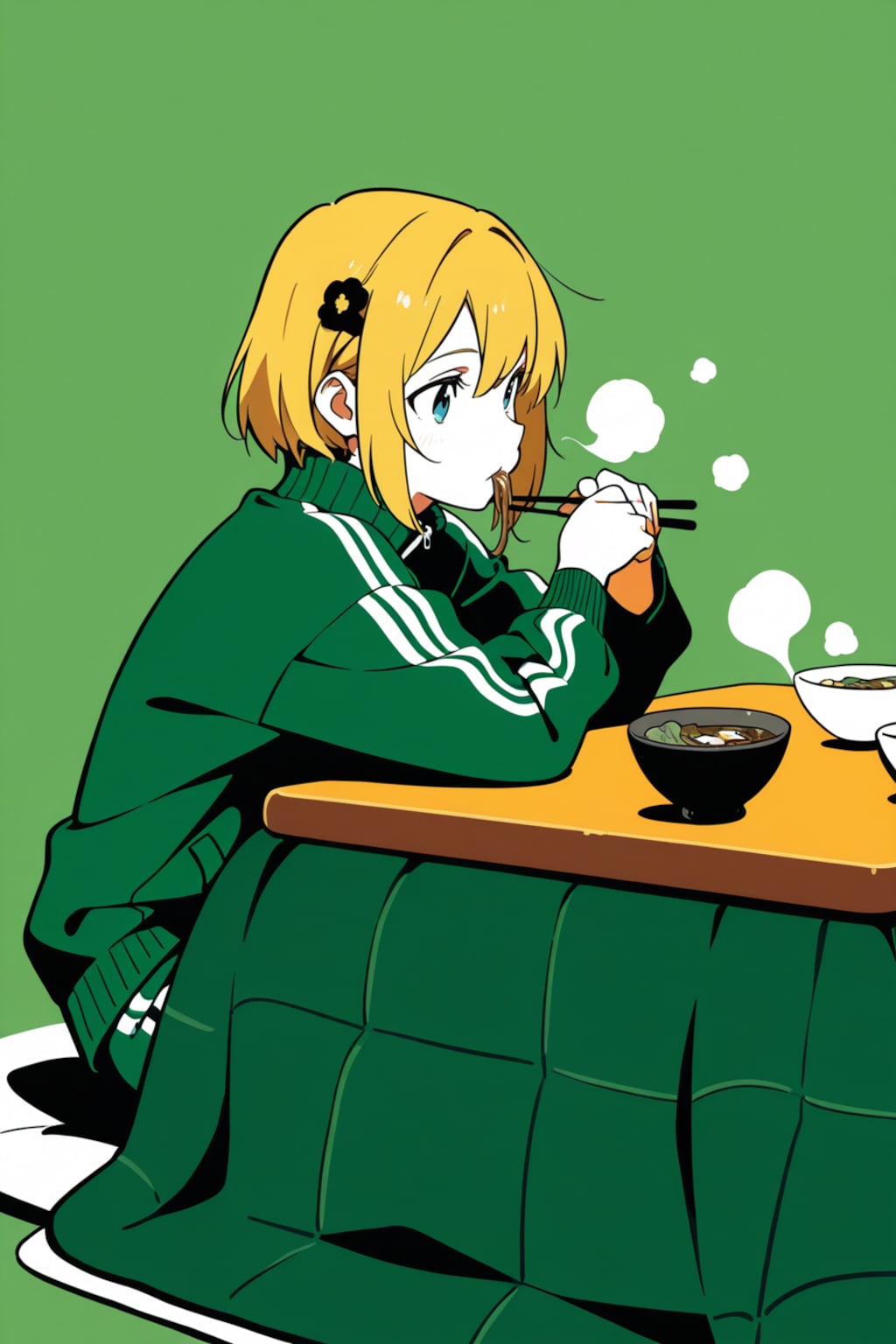 年越しそば・緑