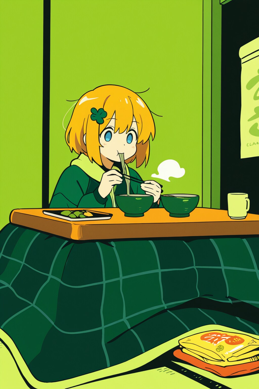 年越しそば・緑