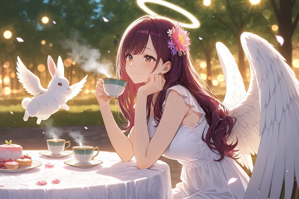 天使さんのティータイム（ガブリエルさん）