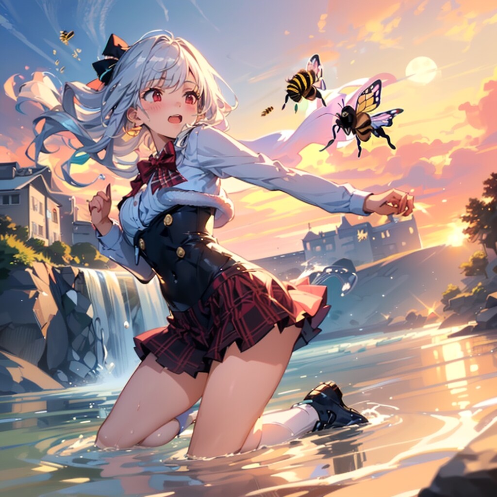 23/12/10のワード生成　黒髪少女と蝶と蜂