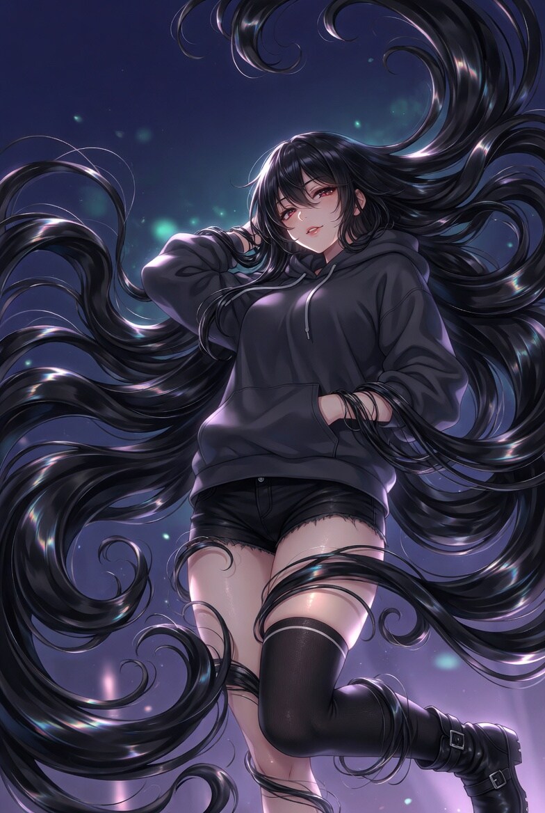 ウザイ髪 | の人気AIイラスト・グラビア