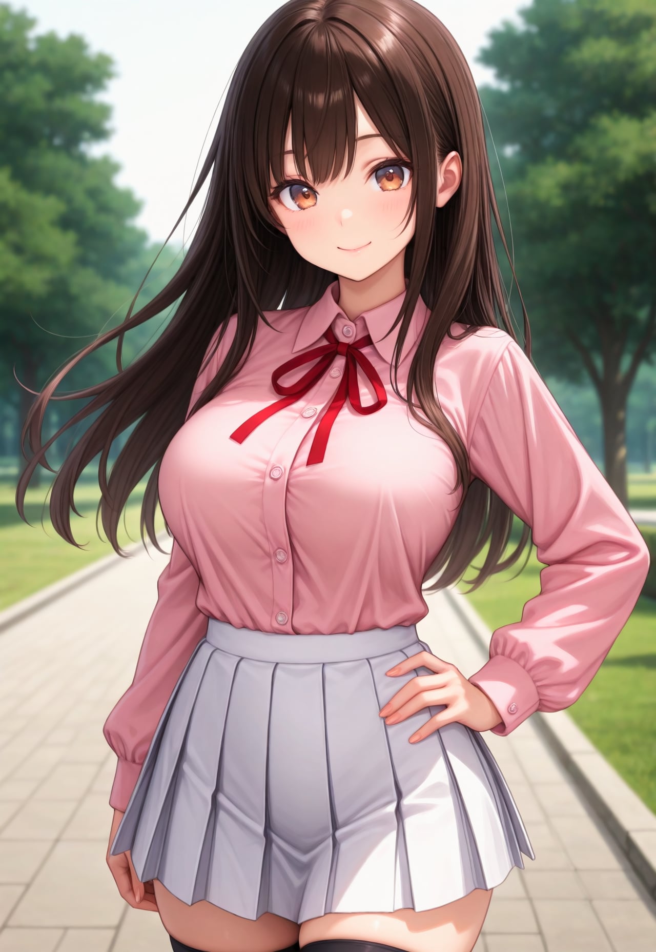 1058（ピンクのシャツ） | の人気AIイラスト・グラビア