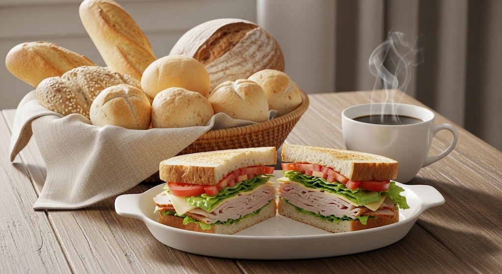 摩訶不思議食堂の米粉パンセット