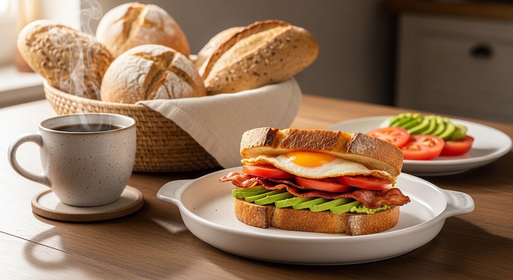 摩訶不思議食堂の米粉パンセット