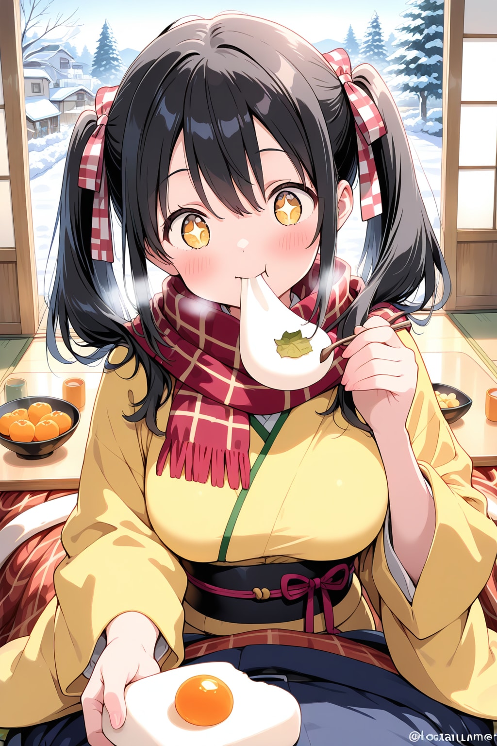 先輩先輩！　お餅もちもちです