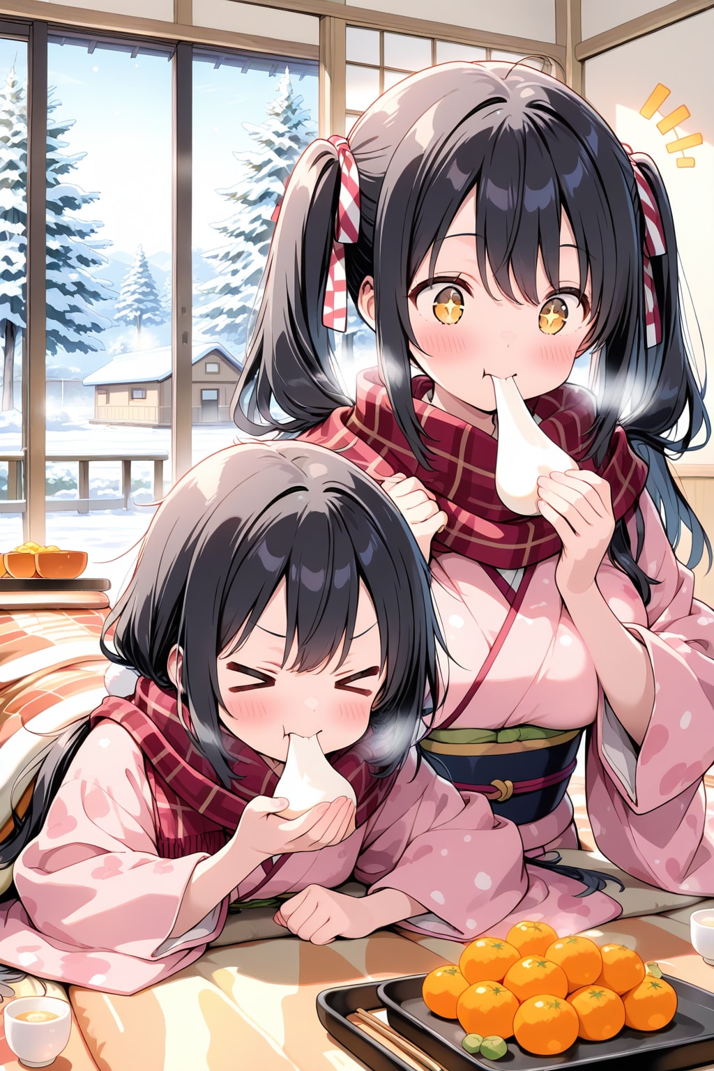 先輩先輩！　お餅もちもちです