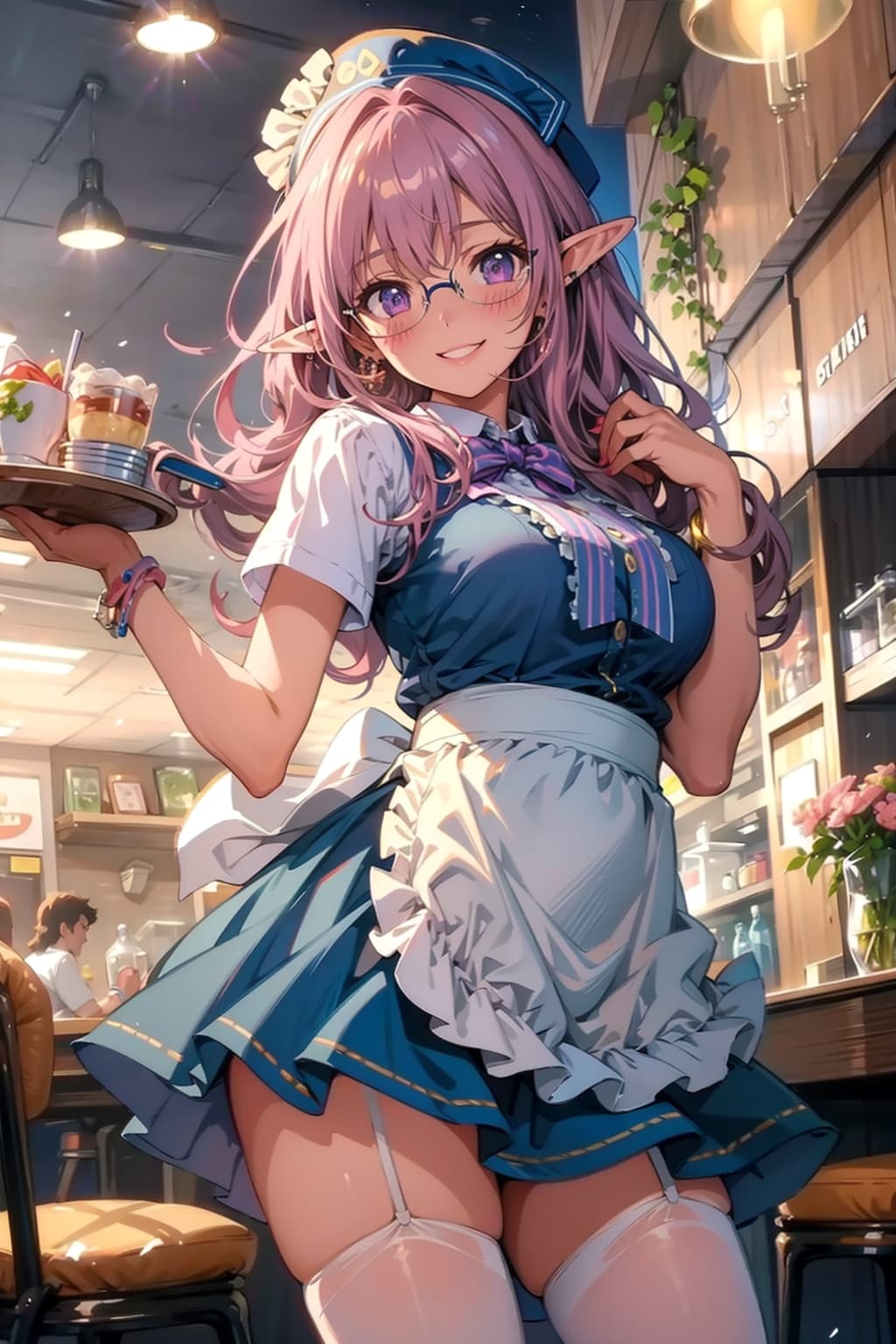 只今アルバイト中