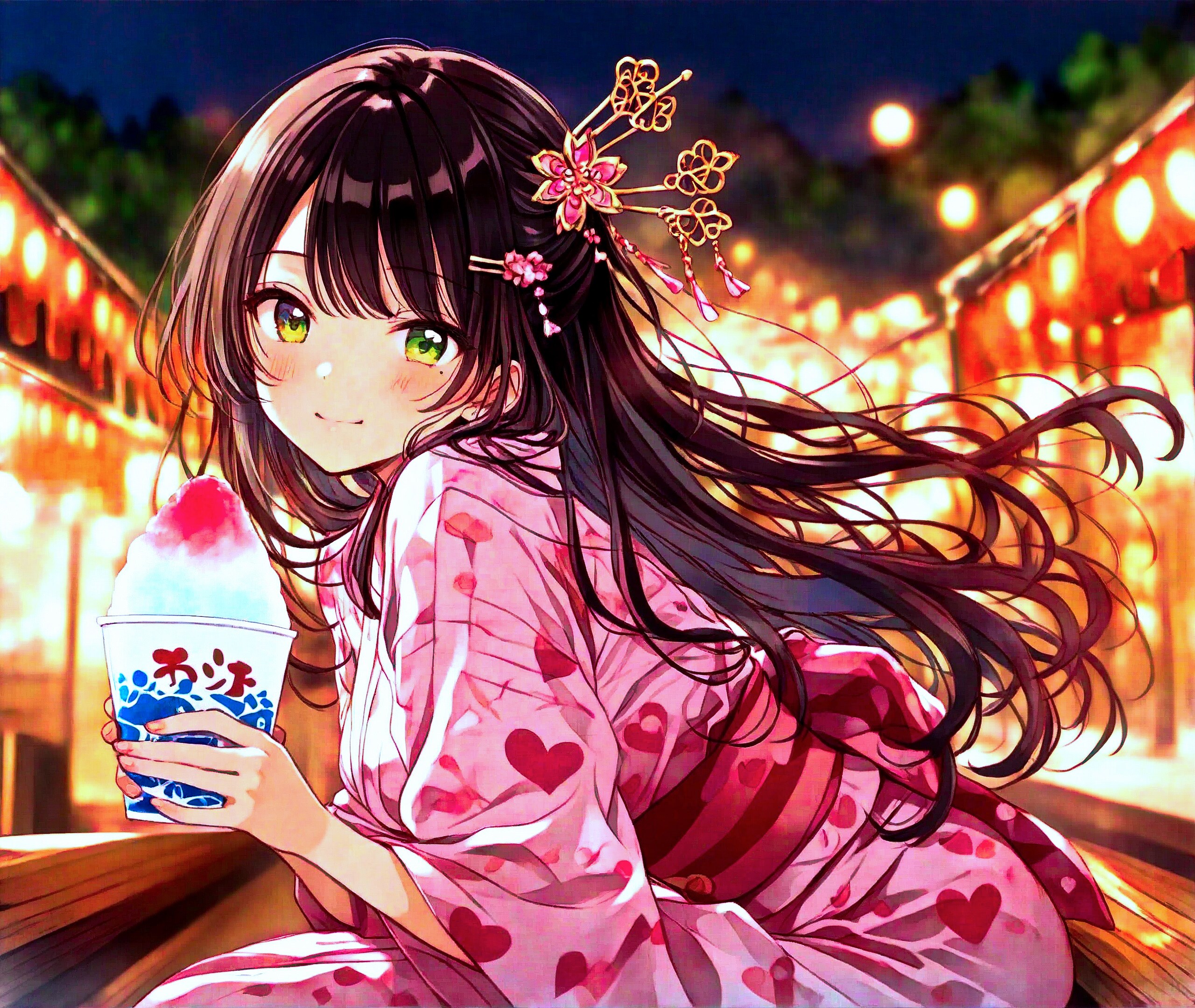 夏祭りにて