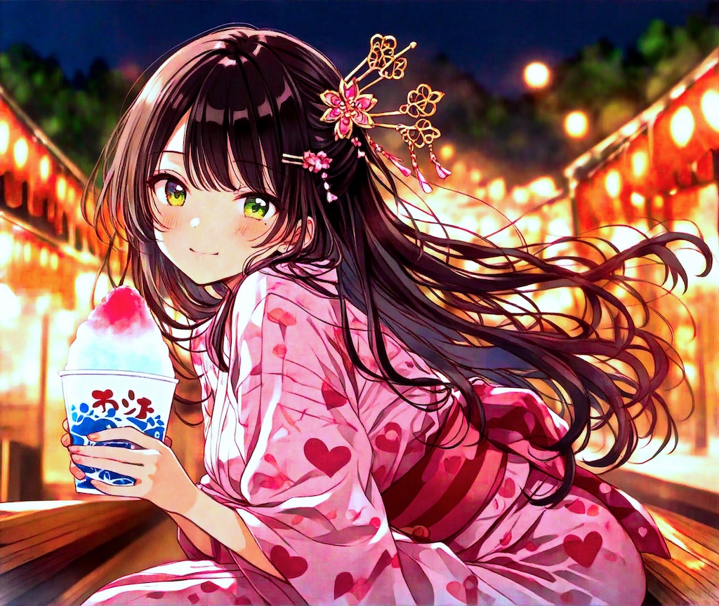 夏祭りにて