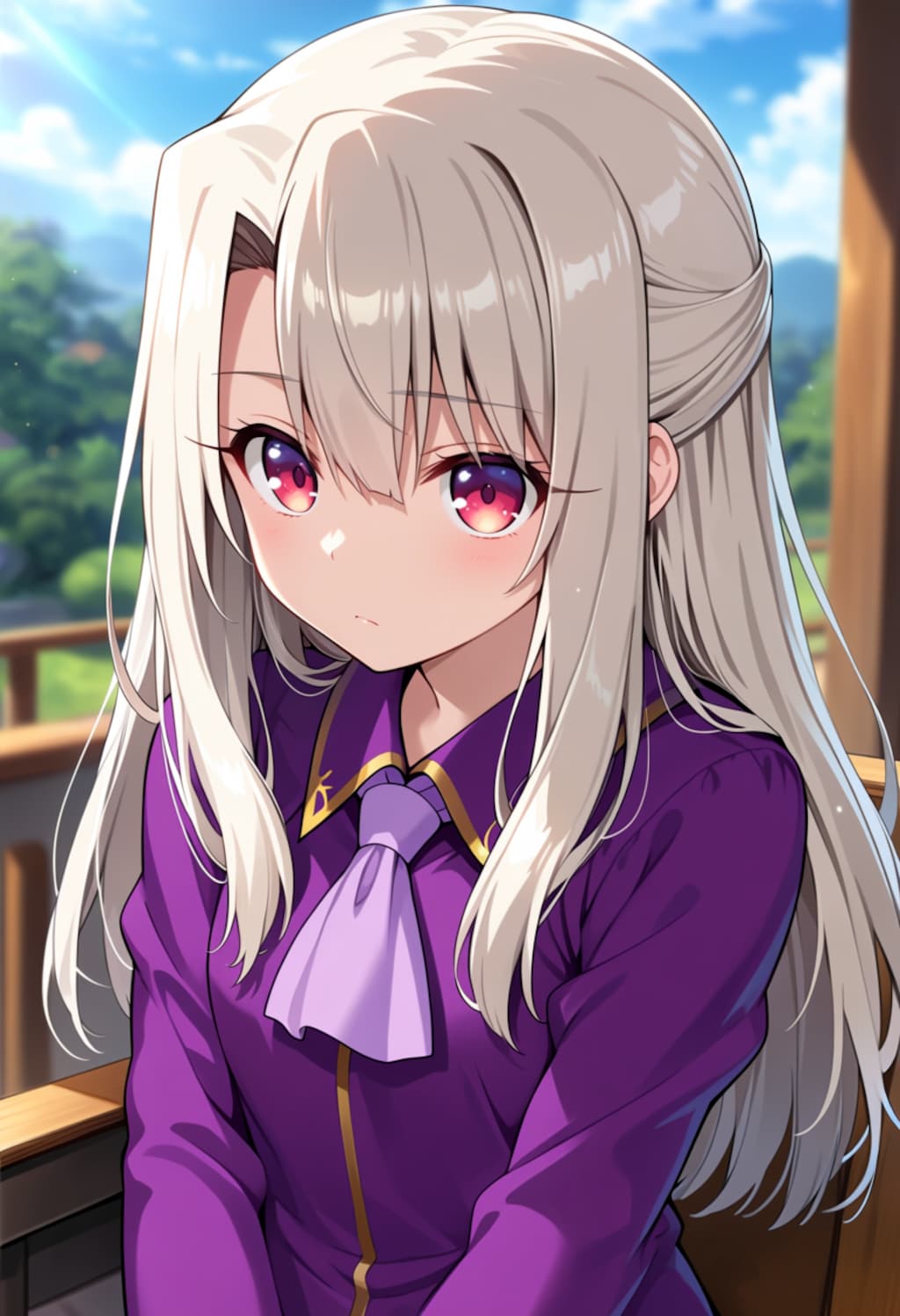 お日様の下で