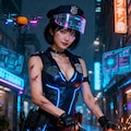 サイバー婦警コスプレ 3枚目