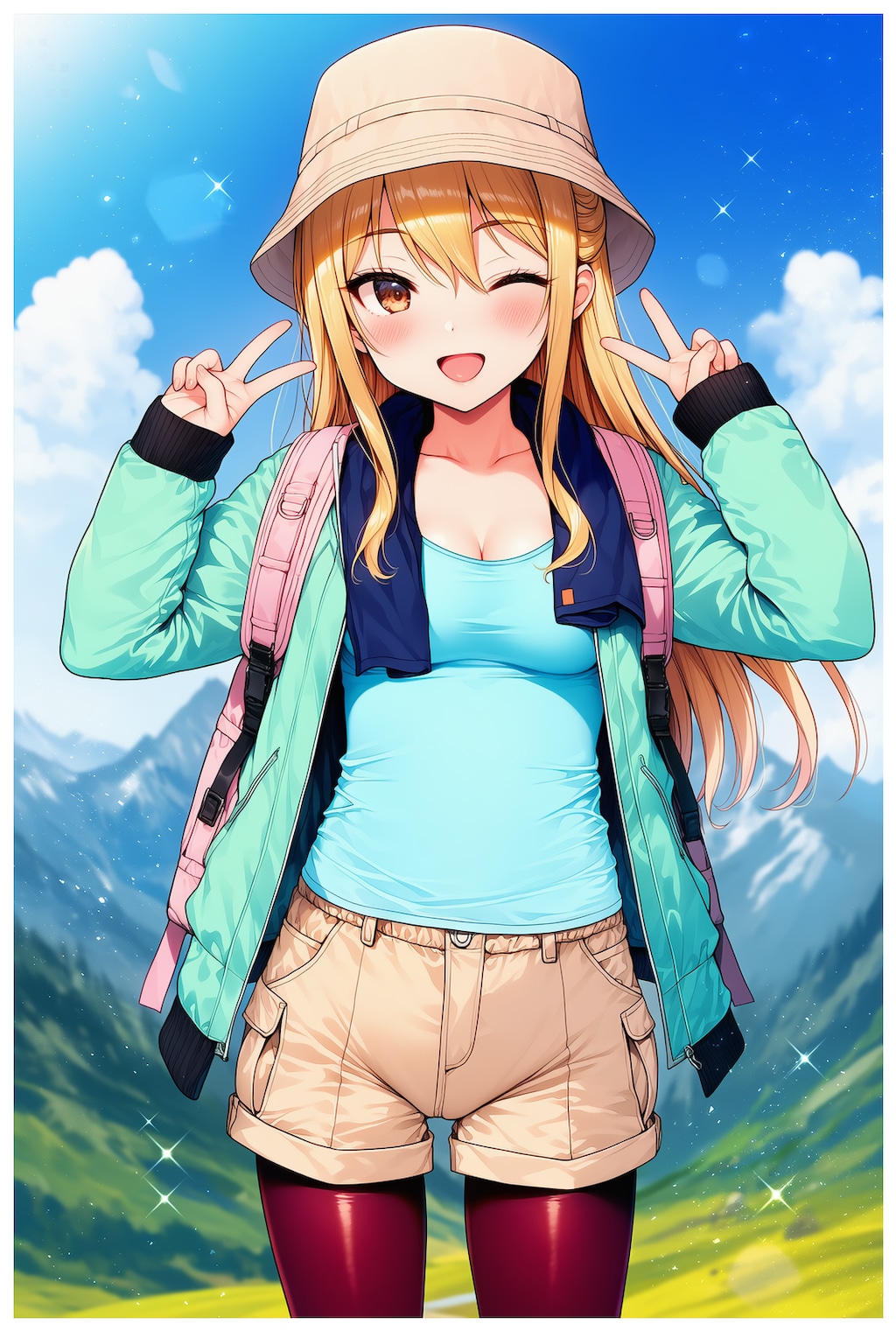 【 🗻山の日⛰️ 】☀️ 夏の登山を楽しむ姫宮兄妹 💦