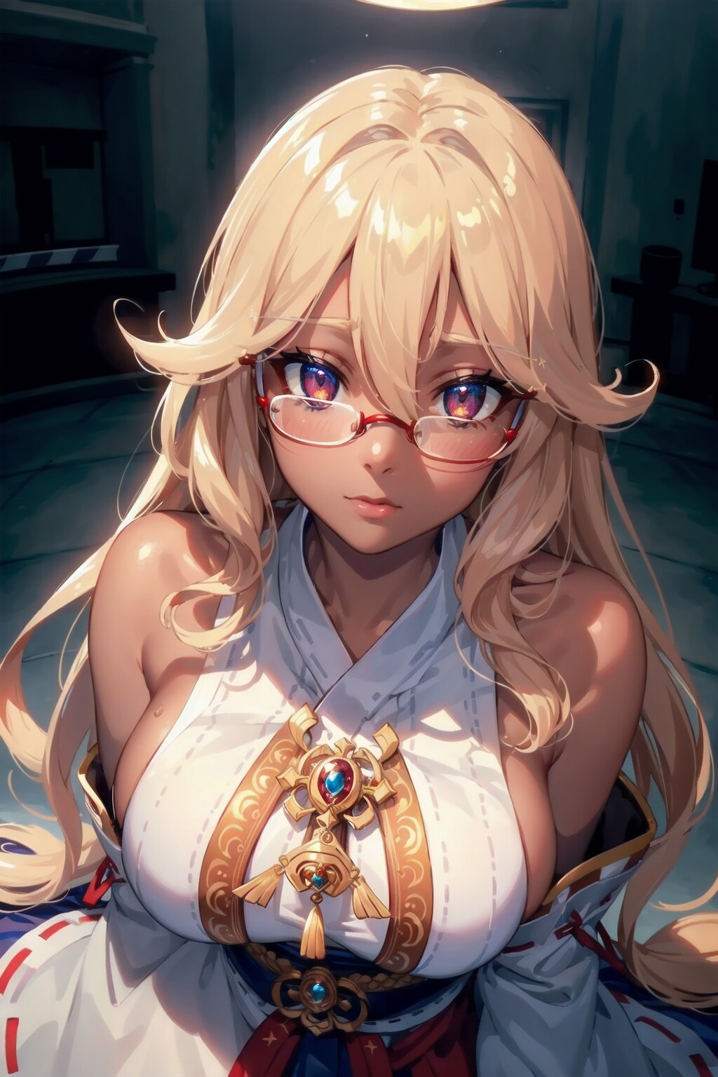褐色巫女様