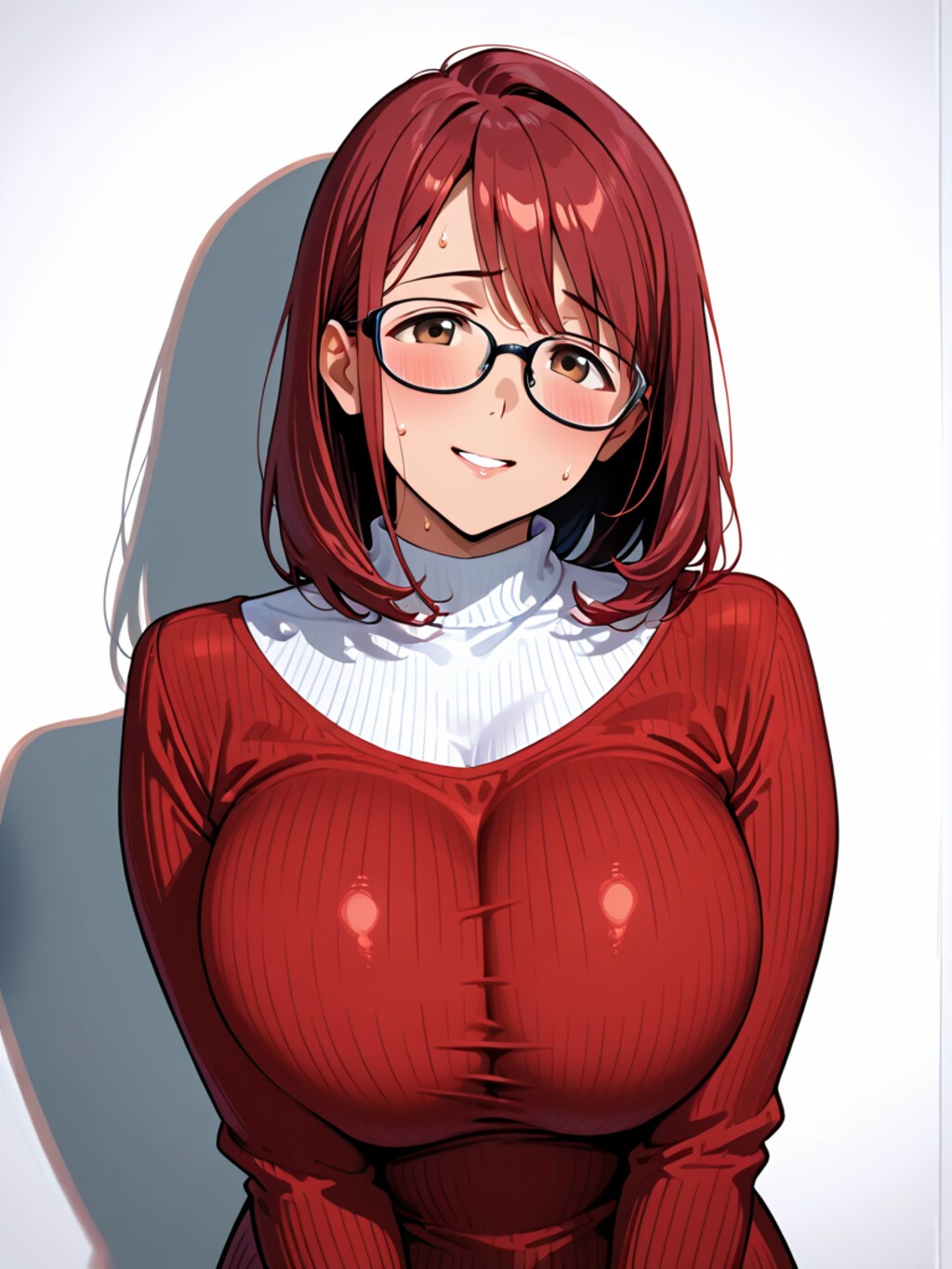 地味で知的な巨乳