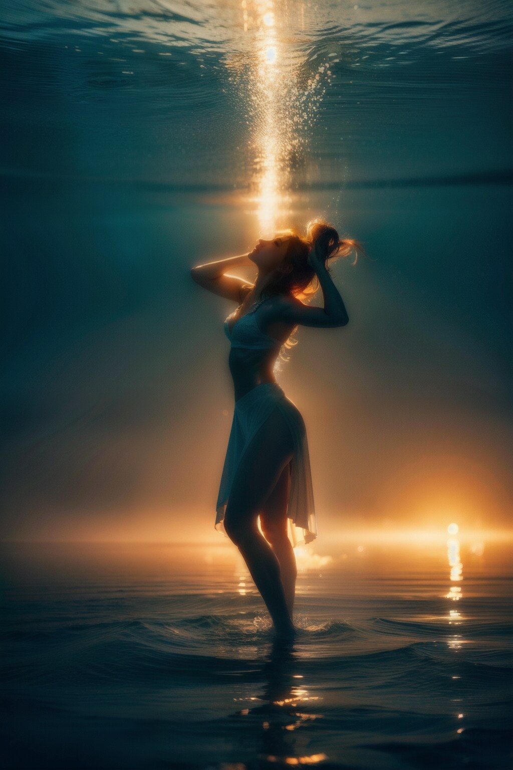 海と光