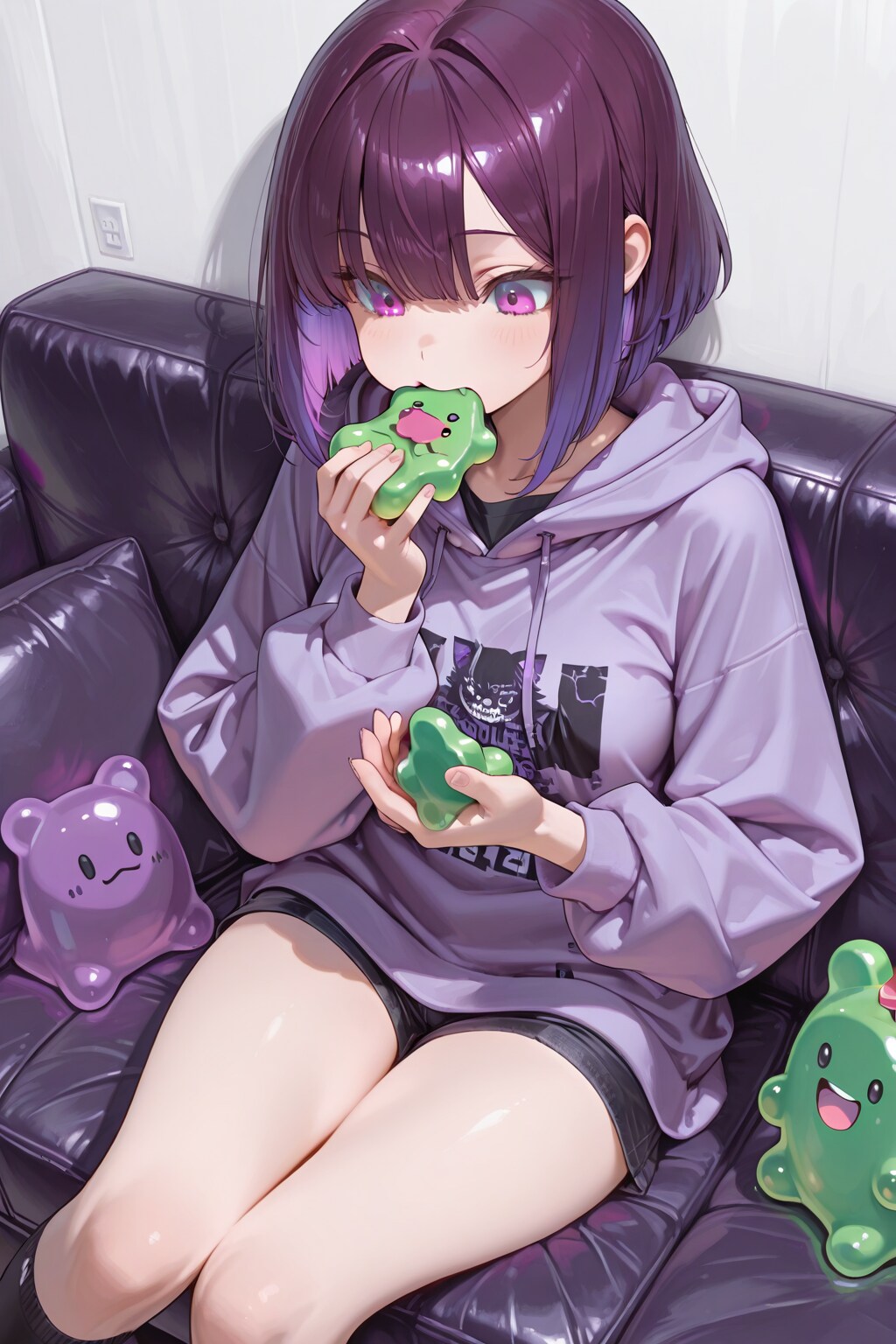 紫色が似合う女の子35