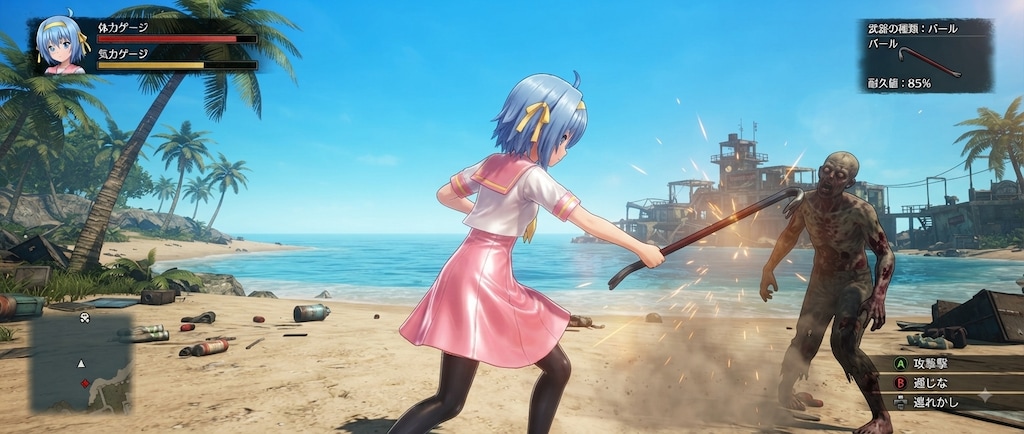 綾崎ハヤテ　横スクロールアクションゲーム