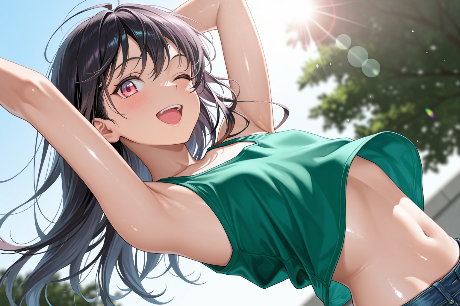 【本日の板野ちゃん】「夏の暑さに負けず、元気に行こう！」